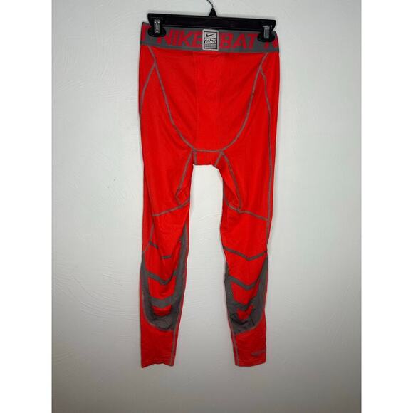 Nike Pro Combat Compression Pants Men's Size Large Red Athletic Workout Active - Picture 3 of 6